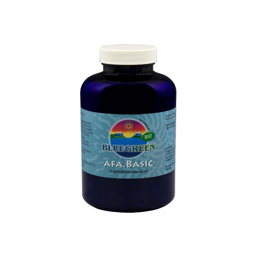 BLUEGREEN AFA BASIC BIO Presslinge 250g, ca. 999 Stück  Vegan Glutenfrei AFA Algen Spirulina