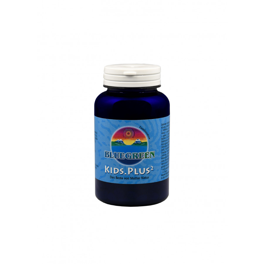 BLUEGREEN KIDS.PLUS² Presslinge 90g, ca. 360 Stück, Familienpackung  Vegan Glutenfrei AFA Algen Spirulina