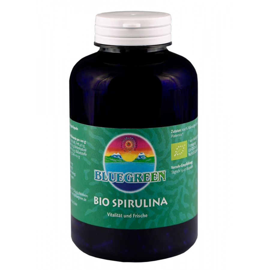 BLUEGREEN BIO SPIRULINA Pulver 250g  Vegan Glutenfrei AFA Algen Spirulina