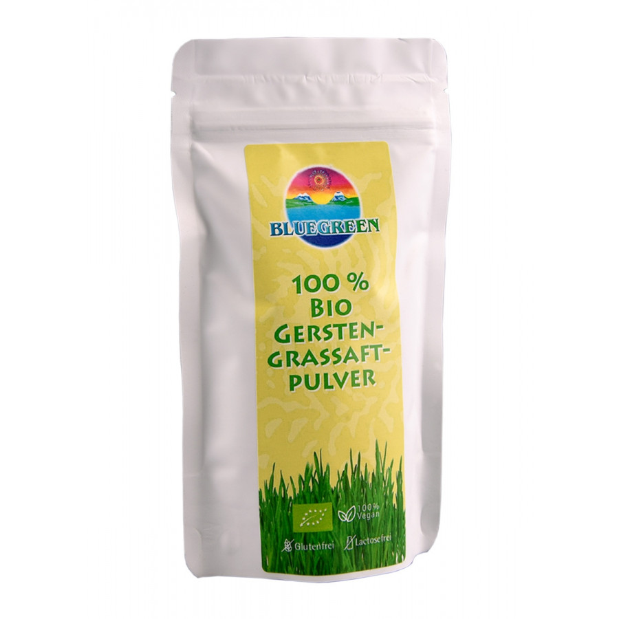 BLUEGREEN BIO GERSTENGRASSAFTPULVER  100 g Inhalt