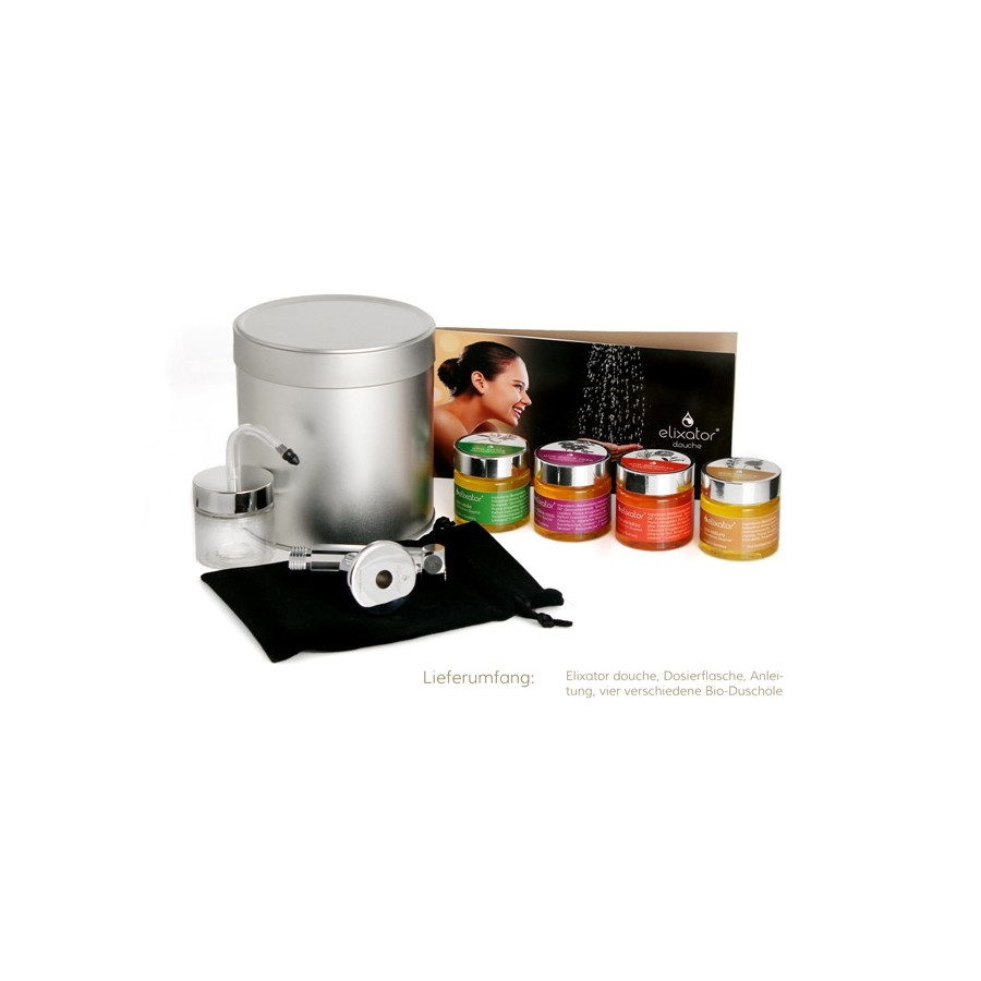 Elixator douche, mit 4x40 ml Bio-Pflegeöl